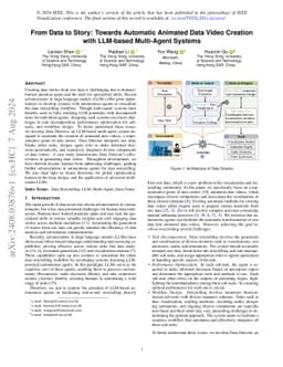 From Data to Story: Towards Automatic Animated Data Video Creation with
  LLM-based Multi-Agent Systems