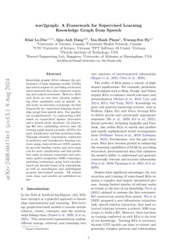 wav2graph: A Framework for Supervised Learning Knowledge Graph from
  Speech