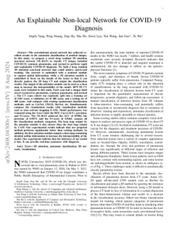 An Explainable Non-local Network for COVID-19 Diagnosis