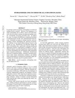 HydraFormer: One Encoder For All Subsampling Rates
