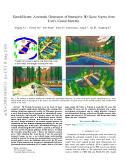 Sketch2Scene: Automatic Generation of Interactive 3D Game Scenes from
  User's Casual Sketches