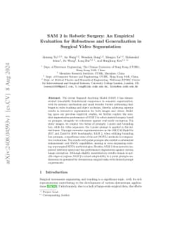 SAM 2 in Robotic Surgery: An Empirical Evaluation for Robustness and
  Generalization in Surgical Video Segmentation