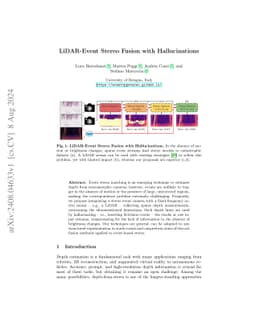 LiDAR-Event Stereo Fusion with Hallucinations