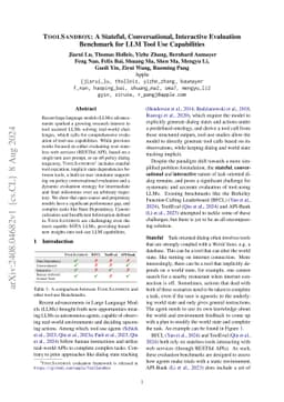 ToolSandbox: A Stateful, Conversational, Interactive Evaluation Benchmark for LLM Tool Use Capabilities