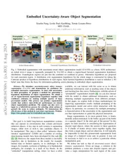 Embodied Uncertainty-Aware Object Segmentation