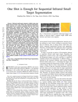 One Shot is Enough for Sequential Infrared Small Target Segmentation
