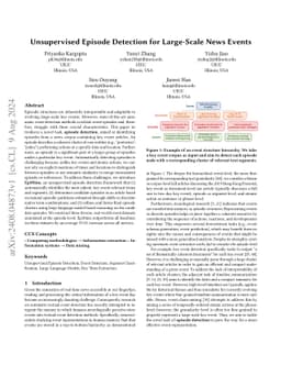 Unsupervised Episode Detection for Large-Scale News Events