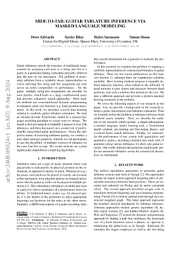 MIDI-to-Tab: Guitar Tablature Inference via Masked Language Modeling