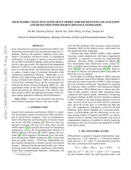 SELD-Mamba: Selective State-Space Model for Sound Event Localization and
  Detection with Source Distance Estimation