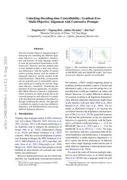 Unlocking Decoding-time Controllability: Gradient-Free Multi-Objective
  Alignment with Contrastive Prompts