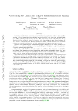 Overcoming the Limitations of Layer Synchronization in Spiking Neural
  Networks