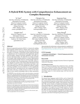 A Hybrid RAG System with Comprehensive Enhancement on Complex Reasoning
