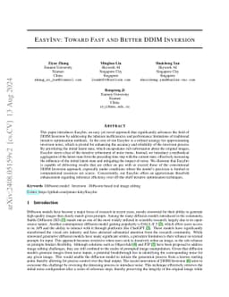 EasyInv: Toward Fast and Better DDIM Inversion