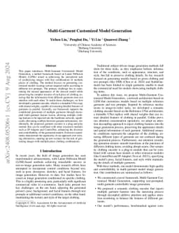 Multi-Garment Customized Model Generation