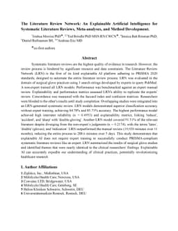 The Literature Review Network: An Explainable Artificial Intelligence
  for Systematic Literature Reviews, Meta-analyses, and Method Development