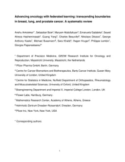 Advancing oncology with federated learning: transcending boundaries in
  breast, lung, and prostate cancer. A systematic review
