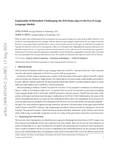 Explainable AI Reloaded: Challenging the XAI Status Quo in the Era of
  Large Language Models