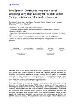 MindSpeech: Continuous Imagined Speech Decoding using High-Density fNIRS
  and Prompt Tuning for Advanced Human-AI Interaction