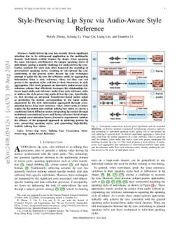 Style-Preserving Lip Sync via Audio-Aware Style Reference