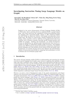 Investigating Instruction Tuning Large Language Models on Graphs