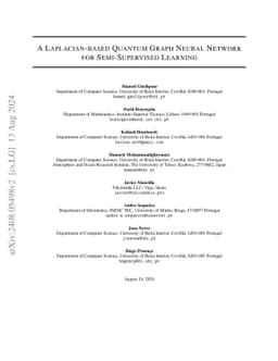 A Laplacian-based Quantum Graph Neural Network for Semi-Supervised
  Learning