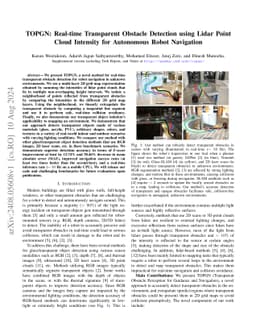 TOPGN: Real-time Transparent Obstacle Detection using Lidar Point Cloud
  Intensity for Autonomous Robot Navigation