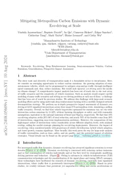 Mitigating Metropolitan Carbon Emissions with Dynamic Eco-driving at
  Scale