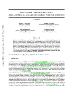 Speculative Diffusion Decoding: Accelerating Language Generation through Diffusion