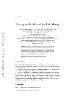 Neurosymbolic Methods for Rule Mining