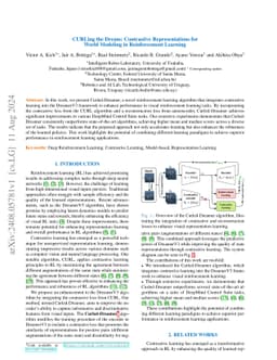 CURLing the Dream: Contrastive Representations for World Modeling in
  Reinforcement Learning