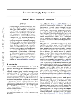 GFlowNet Training by Policy Gradients