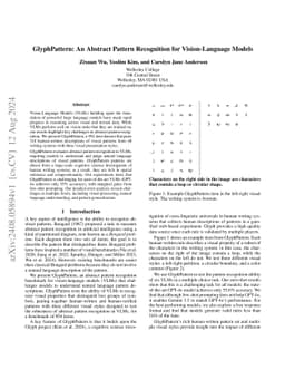 GlyphPattern: An Abstract Pattern Recognition for Vision-Language Models