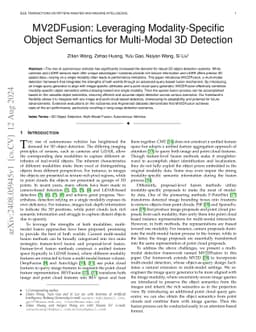 MV2DFusion: Leveraging Modality-Specific Object Semantics for
  Multi-Modal 3D Detection