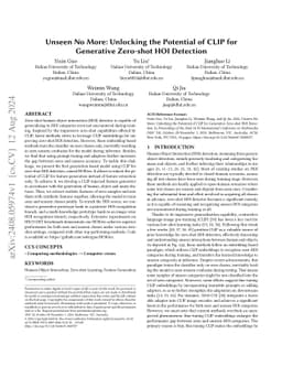 Unseen No More: Unlocking the Potential of CLIP for Generative Zero-shot
  HOI Detection