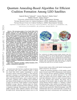 Quantum Annealing-Based Algorithm for Efficient Coalition Formation
  Among LEO Satellites