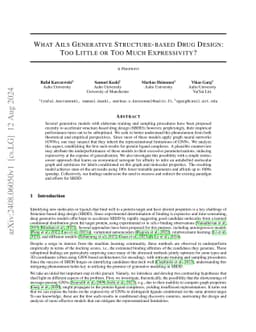 What Ails Generative Structure-based Drug Design: Expressivity is Too Little or Too Much?