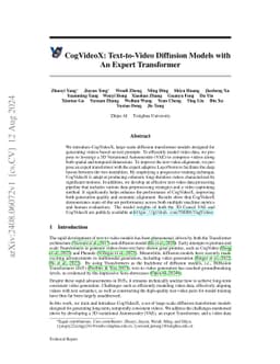 CogVideoX: Text-to-Video Diffusion Models with An Expert Transformer