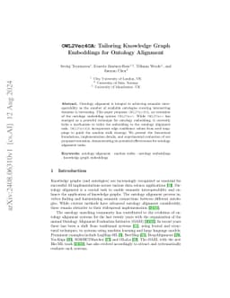 OWL2Vec4OA: Tailoring Knowledge Graph Embeddings for Ontology Alignment