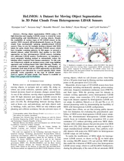 HeLiMOS: A Dataset for Moving Object Segmentation in 3D Point Clouds
  From Heterogeneous LiDAR Sensors