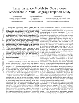 Large Language Models for Secure Code Assessment: A Multi-Language
  Empirical Study