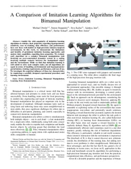 A Comparison of Imitation Learning Algorithms for Bimanual Manipulation