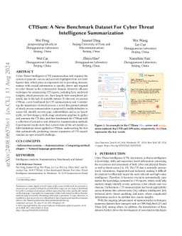 CTISum: A New Benchmark Dataset For Cyber Threat Intelligence
  Summarization