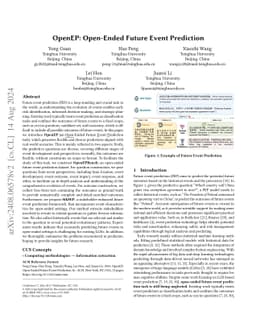 OpenEP: Open-Ended Future Event Prediction