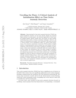 Unveiling the Flaws: A Critical Analysis of Initialization Effect on
  Time Series Anomaly Detection