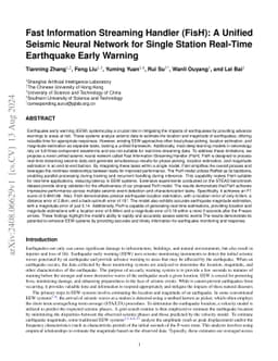 Fast Information Streaming Handler (FisH): A Unified Seismic Neural
  Network for Single Station Real-Time Earthquake Early Warning