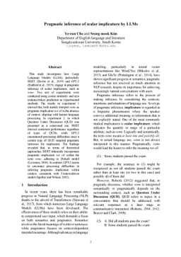 Pragmatic inference of scalar implicature by LLMs