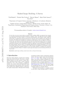 Masked Image Modeling: A Survey