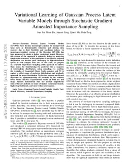 Variational Learning of Gaussian Process Latent Variable Models through
  Stochastic Gradient Annealed Importance Sampling