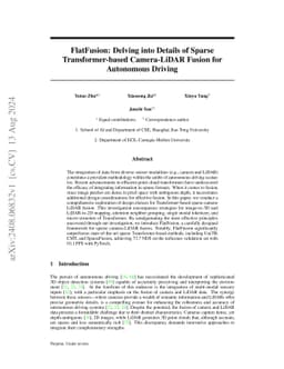 FlatFusion: Delving into Details of Sparse Transformer-based
  Camera-LiDAR Fusion for Autonomous Driving