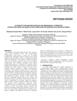 Automatic Feature Recognition and Dimensional Attributes Extraction From
  CAD Models for Hybrid Additive-Subtractive Manufacturing